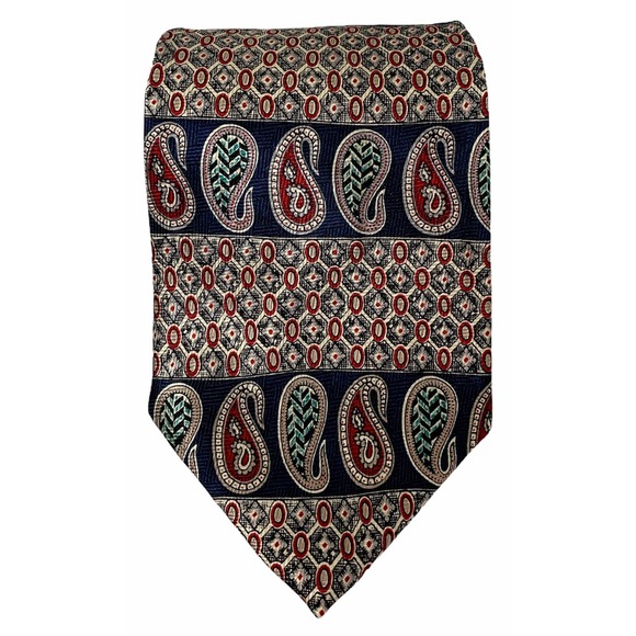 Vintage Givenchy Tie Silk Geometric 59L X 4W - Picture 1 of 4